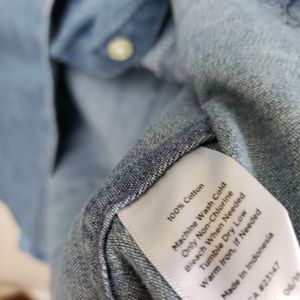Talbots Tops - Womens cotton denim button down long sleeve shirt Talbots Tops - Womens cotton denim button down long sleeve shirt